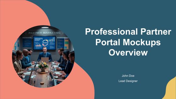 Professional Partner Portal Mockups Overview PPT Guidelines AT