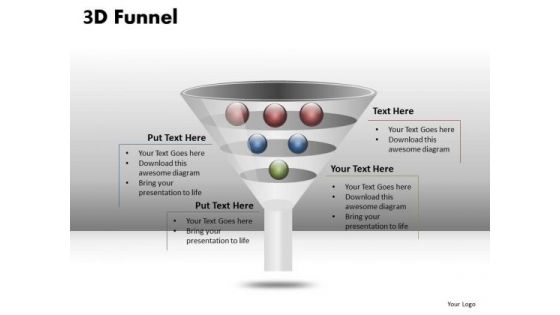 Professionally Created Funnel Diagram PowerPoint Slides