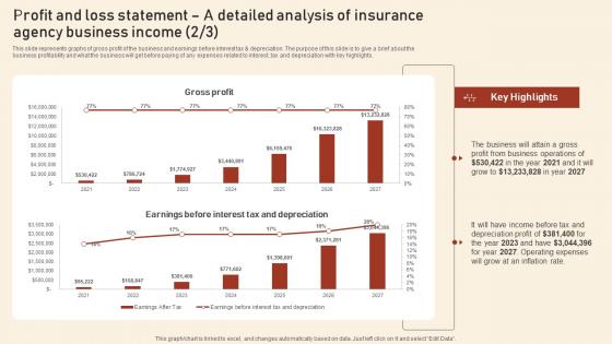 Profit And Loss Statement A Detailed Analysis Of Insurance Agency Assurant Insurance Agency Microsoft Pdf