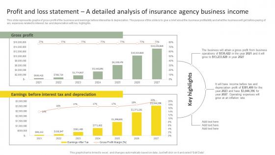 Profit And Loss Statement A Insurance Agency Startup Business Plan Go To Market Strategy Topics Pdf