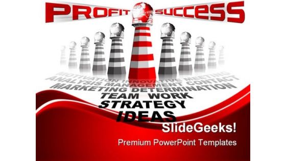 Profit And Success Global Business PowerPoint Templates And PowerPoint Backgrounds 0911