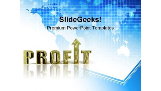 Profit Finance PowerPoint Backgrounds And Templates 1210