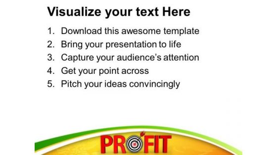 Profit Goal Achieved Business PowerPoint Templates Ppt Backgrounds For Slides 0413