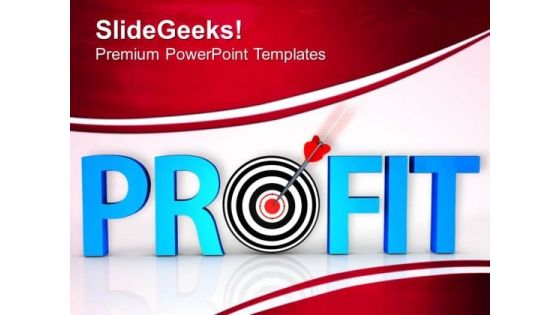 Profit Goal Achievement Success PowerPoint Templates Ppt Backgrounds For Slides 0413