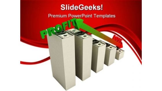 Profit Graph Business PowerPoint Templates And PowerPoint Backgrounds 0711