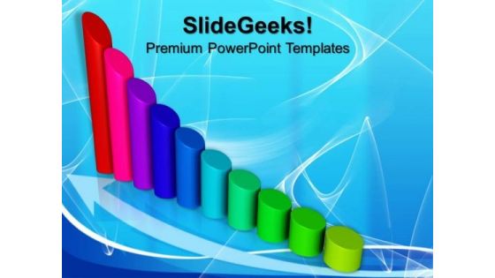 Profit Graph Cylinders PowerPoint Templates And PowerPoint Themes 0812