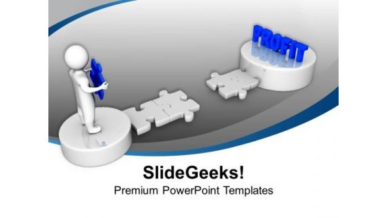 Profit Jigsaw Puzzle Business PowerPoint Templates Ppt Backgrounds For Slides 1212