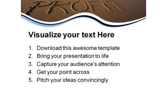 Profit Over Beach PowerPoint Templates And PowerPoint Backgrounds 0811