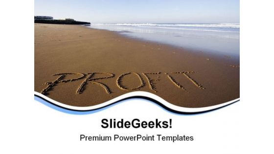 Profit Over Beach PowerPoint Templates And PowerPoint Backgrounds 0811