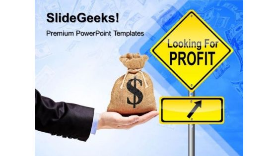 Profit Signpost Finance PowerPoint Templates And PowerPoint Themes 0412 Profit Signpost Finance PowerPoint Templates And PowerPoint Themes 0412