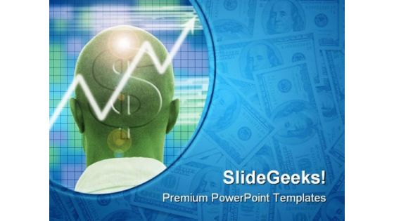 Profitable Brain Money PowerPoint Templates And PowerPoint Backgrounds 0811