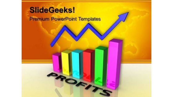 Profits Bar Chart Success PowerPoint Templates And PowerPoint Themes 0612