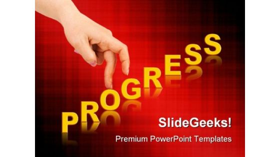 Progress Business PowerPoint Backgrounds And Templates 1210
