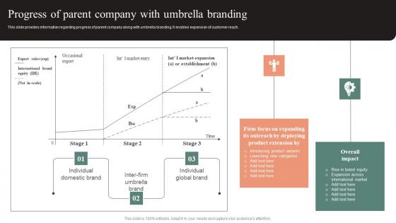 Progress Of Parent Company With Umbrella Branding Effective Brand Maintenance Template Pdf