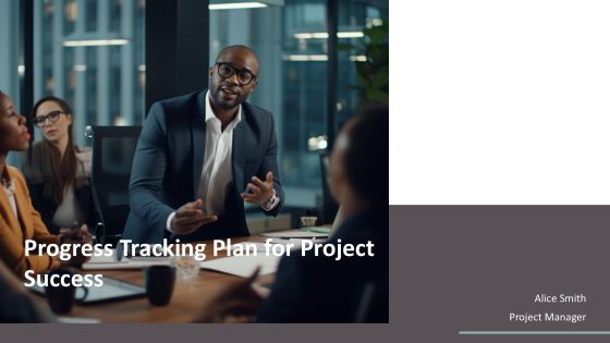 Progress Tracking Plan For Project Success PPT Slides AT