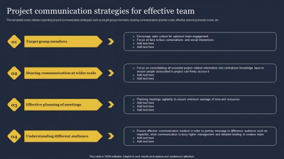 Project Communication Strategies Effective Team Critical Incident Communication Microsoft Pdf