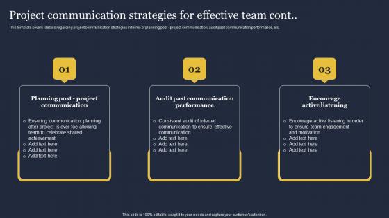 Project Communication Strategies Effective Team Critical Incident Communication Microsoft Pdf