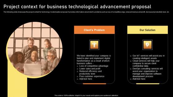 Project Context For Business Technological Advancement Proposal Introduction Pdf Project Context For Business Technological Advancement Proposal Introduction Pdf