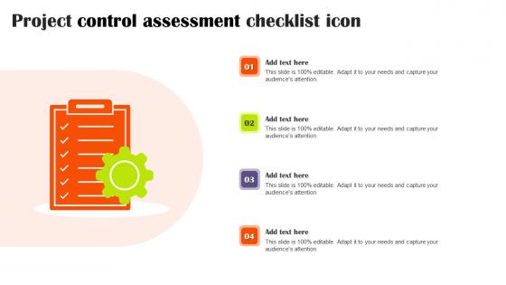 Project Control Assessment Checklist Icon Formats Pdf