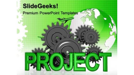 Project Gear With Cogs Industrial PowerPoint Templates And PowerPoint Themes 0512