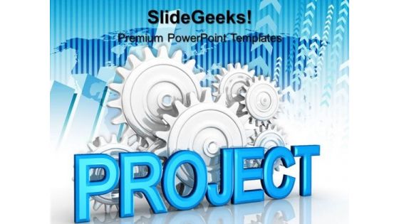 Project Gears Industrial PowerPoint Templates And PowerPoint Themes 0512