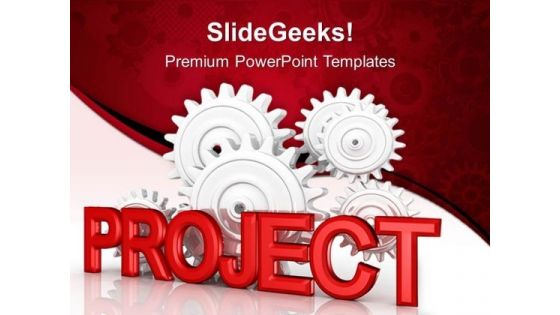 Project Gearwheels Industrial PowerPoint Templates And PowerPoint Themes 0512