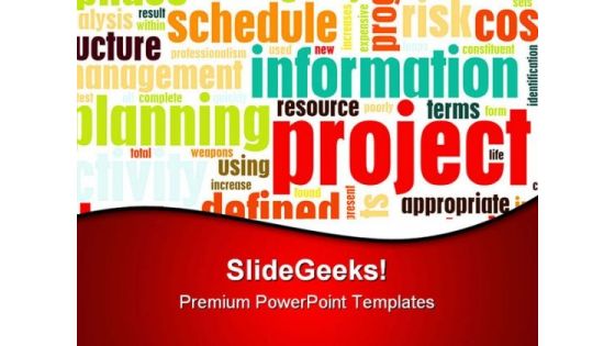 Project Management Business PowerPoint Themes And PowerPoint Slides 0411