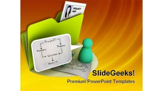 Project Map Business PowerPoint Themes And PowerPoint Slides 0211