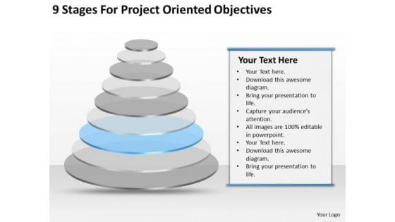 Project Oriented Objectives Ppt Business Plan Template PowerPoint Slides