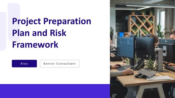 Project Preparation Plan And Risk Framework PPT Powerpoint AT