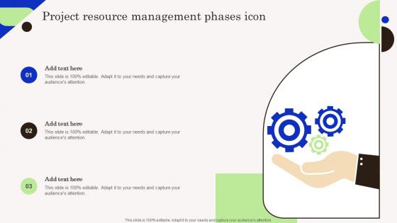 Project Resource Management Phases Icon Demonstration Pdf