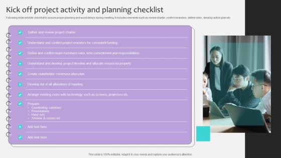 Project Stakeholders Management Kick Off Project Activity And Planning Ppt Powerpoint