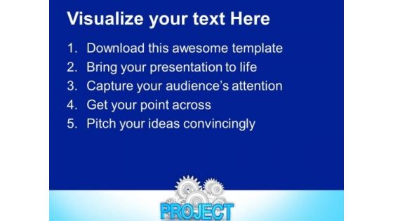 Project With Cogs Business PowerPoint Templates And PowerPoint Themes 0712