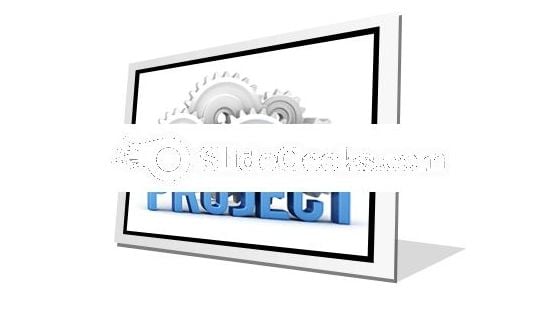 Project With Cogs PowerPoint Icon F