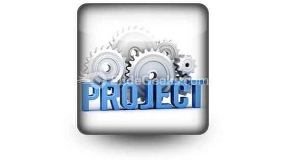 Project With Cogs PowerPoint Icon S