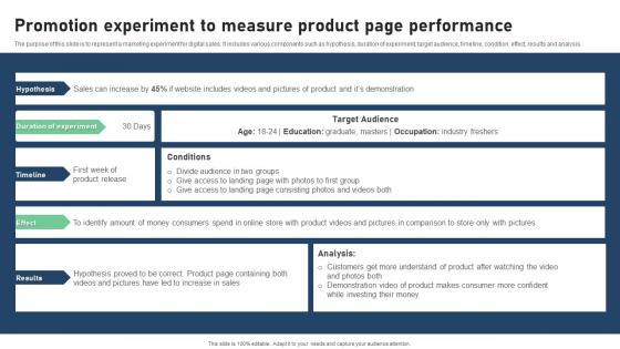 Promotion Experiment To Measure Product Page Performance Rules Pdf