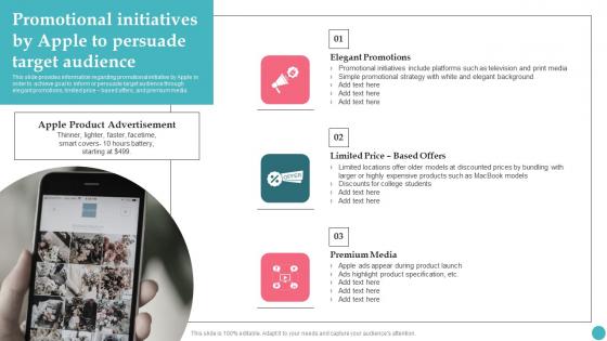 Promotional Initiatives By Apple To Persuade Target Audience Apples Proficiency In Optimizing Sample Pdf