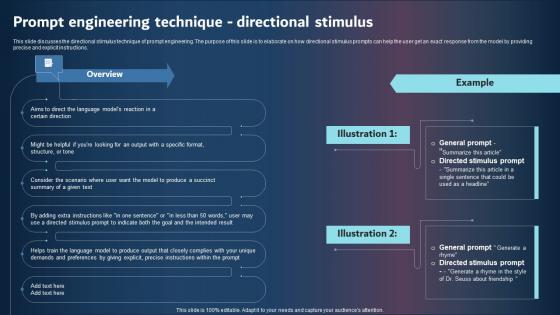 Prompt Engineering Technique Directional Stimulus Sample PDF
