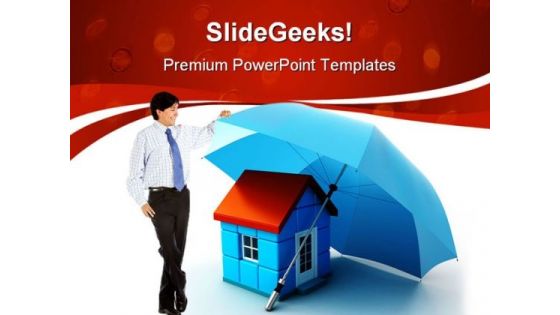 Property Insurance Security PowerPoint Templates And PowerPoint Backgrounds 0311