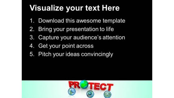 Protect Earth Globe Nature PowerPoint Templates And PowerPoint Themes 1012