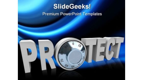 Protect Internet PowerPoint Template 1110