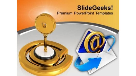 Protected Email Sign Internet PowerPoint Templates Ppt Backgrounds For Slides 0313