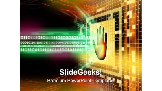 Protection Business PowerPoint Template 0810