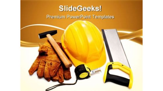 Protection Equipment Construction PowerPoint Templates And PowerPoint Backgrounds 0711