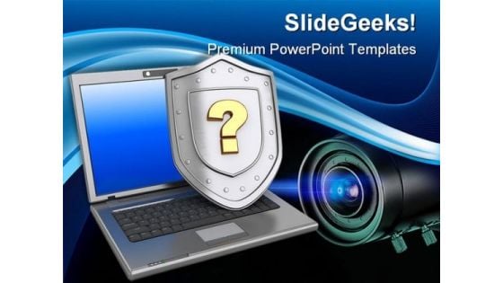 Protection Question Security PowerPoint Templates And PowerPoint Backgrounds 0211