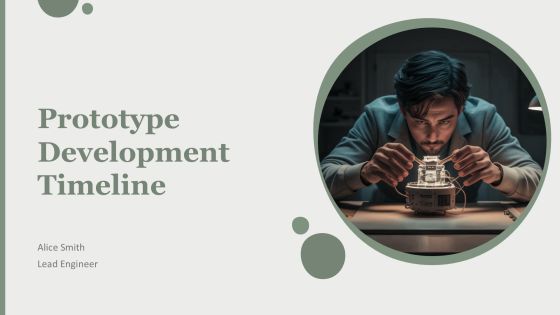 Prototype Development Timeline PPT Mockup AT