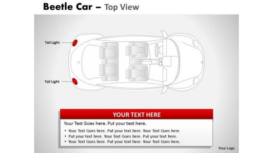 Prototype Red Beetle Car PowerPoint Slides And Ppt Diagram Templates