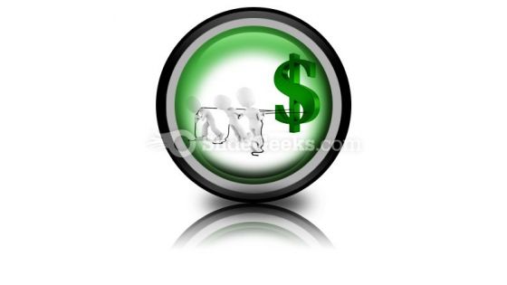 Pulling Dollar Symbol PowerPoint Icon Cc