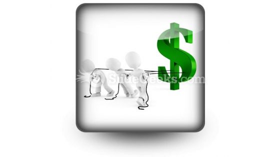 Pulling Dollar Symbol PowerPoint Icon S