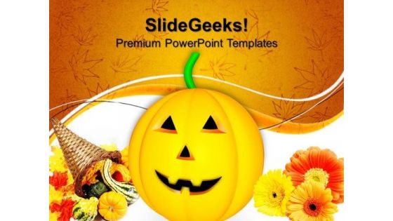 Pumpkin Autumn Nature PowerPoint Templates And PowerPoint Themes 0812